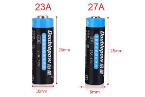 Batería 27A vs Batería 23A: diferentes tamaños, misma energía