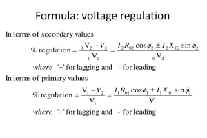 Principios de regulación de voltaje