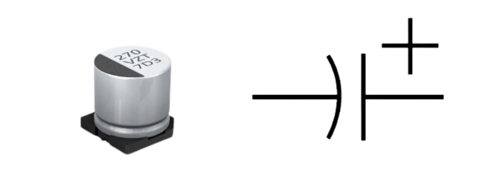 Aluminum Electrolytic Capacitor Symbol