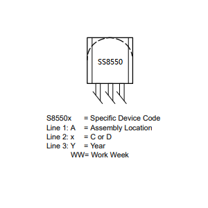 SS8550 Marking Diagram