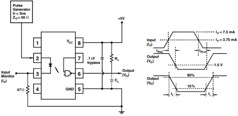 6N136 Circuit Diagram