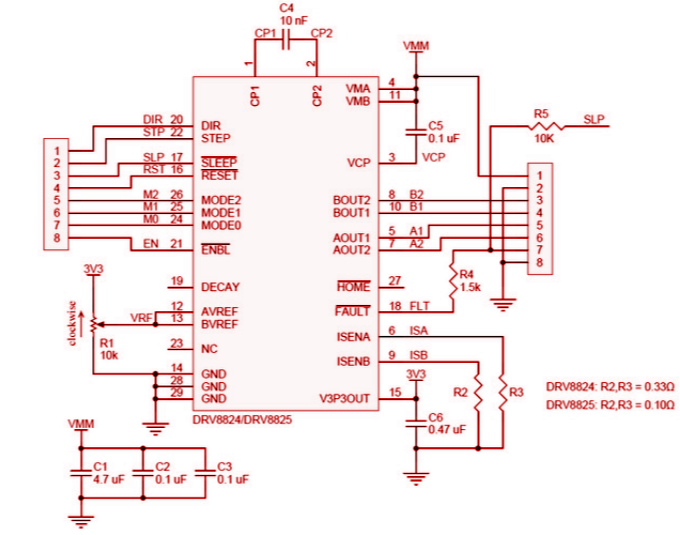  DRV8825 Schematic Diagram