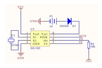 Reference circuit of DS1302